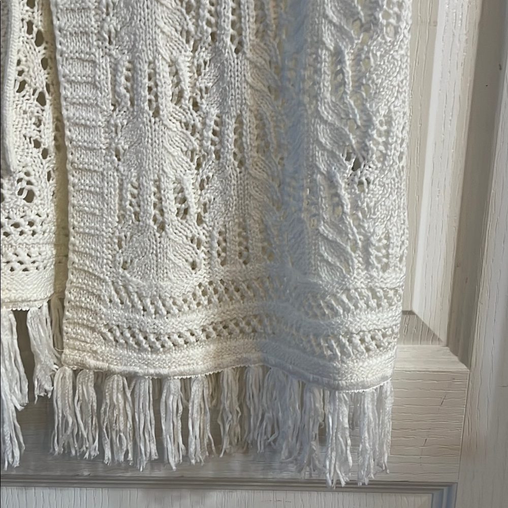 Christopher & Banks Cream Tie Front Short Sleeve Blouse - Picture 5 of 10